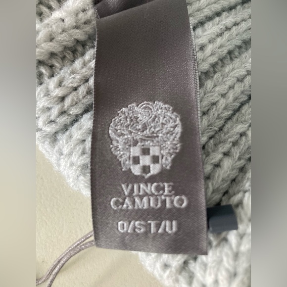 Vince Camuto Grey PomPom Winter Hat - Picture 3 of 10